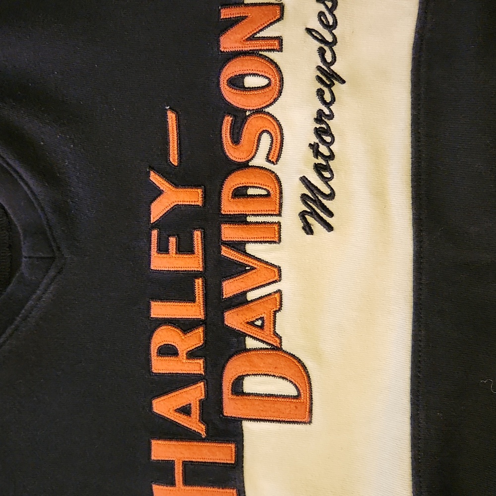 Harley-Davidson Black and Orange Sweatshirt - Picture 4 of 6